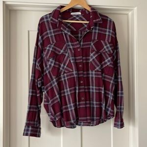 Button up plaid shirt